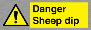 Danger Sheep dip
